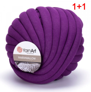 Marshmallow garn 1 x 750 g 1+1 KOSTENLOS