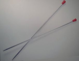 Silber Stricknadeln klassisch 35cm