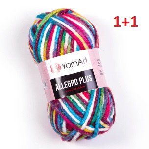 Allegro Plus garn 5 x 100 g 1+1 KOSTENLOS