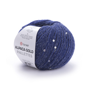 Alpaca Gold Paillettes garn 10 x 50 g