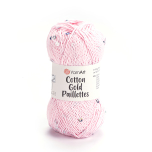 Cotton Gold Paillettes garn 5 x 50 g